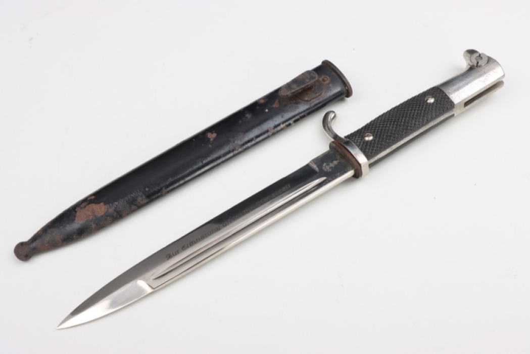 Wehrmacht engraved dress bayonet KS 98 - AESCULAP