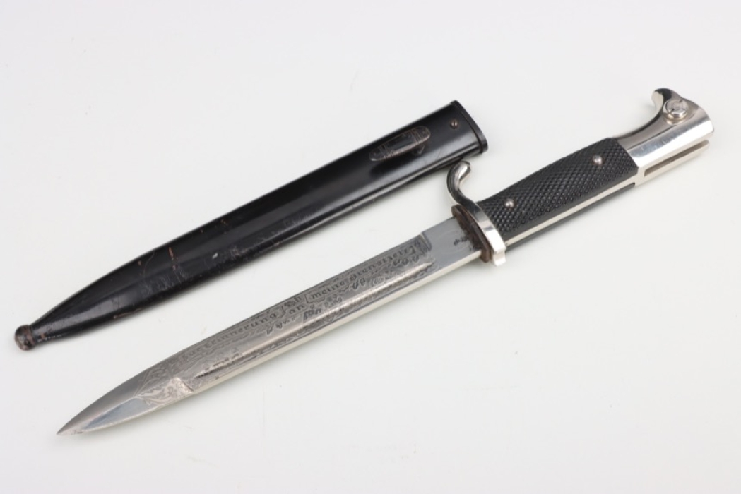 Artillerie-Rgt. 46 etched dress bayonet KS 98 - Höller/Prem