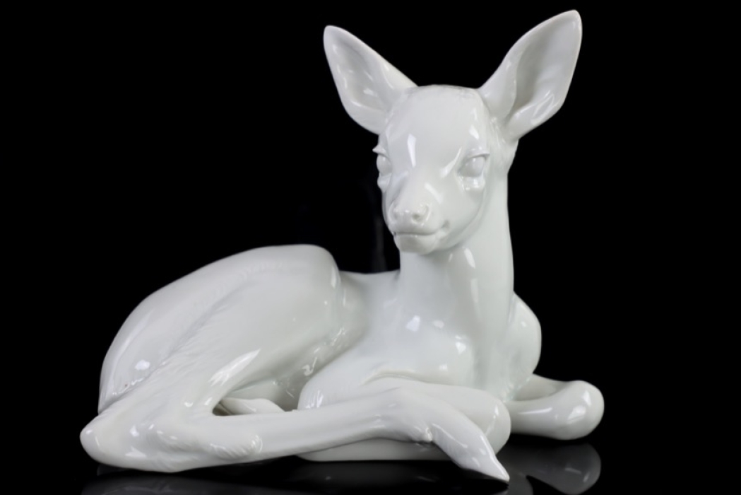 Allach porcelain No.41 - Fawn lying Prof. Th. Kärner