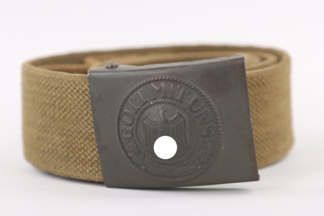 Heer EM/NCO tropical field buckle with webbing belt - GB