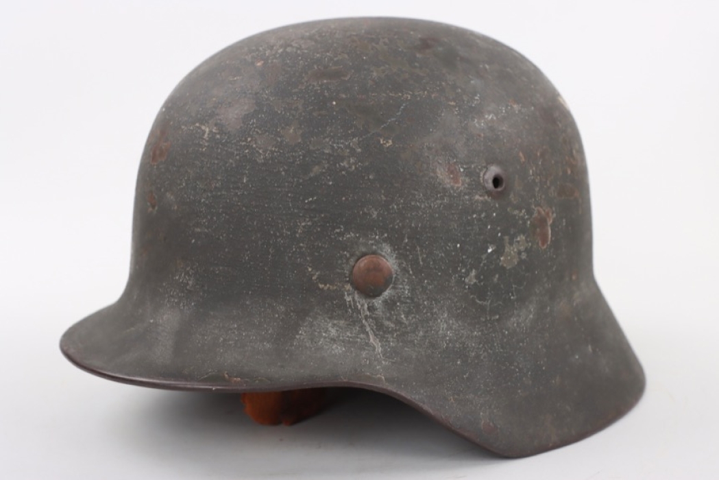 Heer M35 helmet with rough field paint