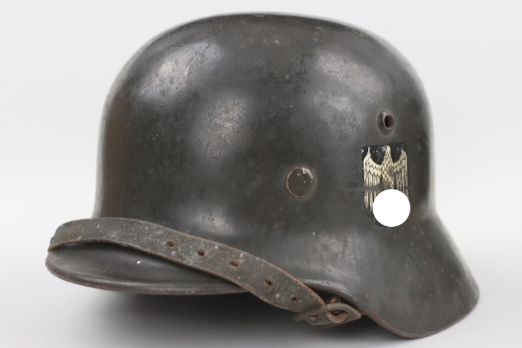 Heer M35 double decal helmet shell - EF60