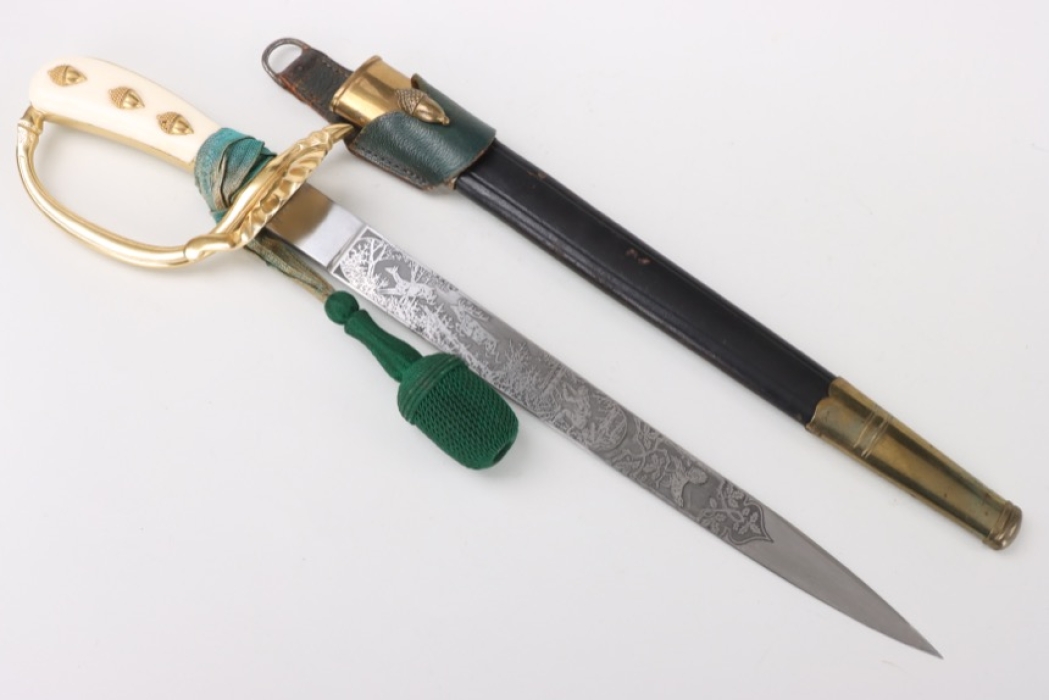 Forestry hunting dagger with frog and portepee - Eickhorn