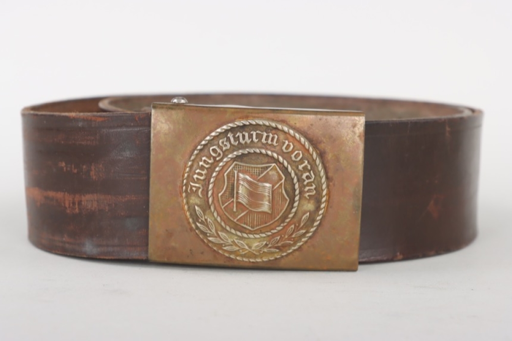 Reichsbanner buckle "Jungsturm voran" with belt