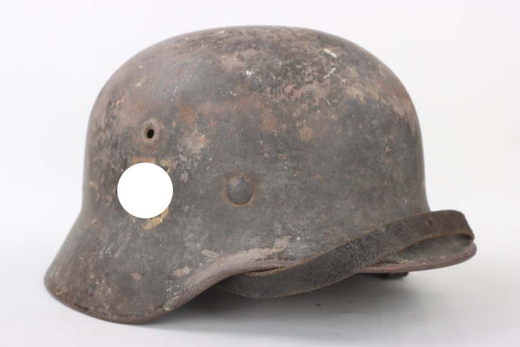 Waffen-SS M40 single decal helmet