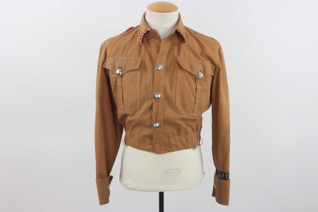 SA service shirt (brown shirt) - "Josef Honomichl"