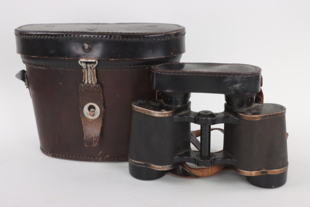 Wehrmacht D.F. 6x30 binoculars in case - SS marked