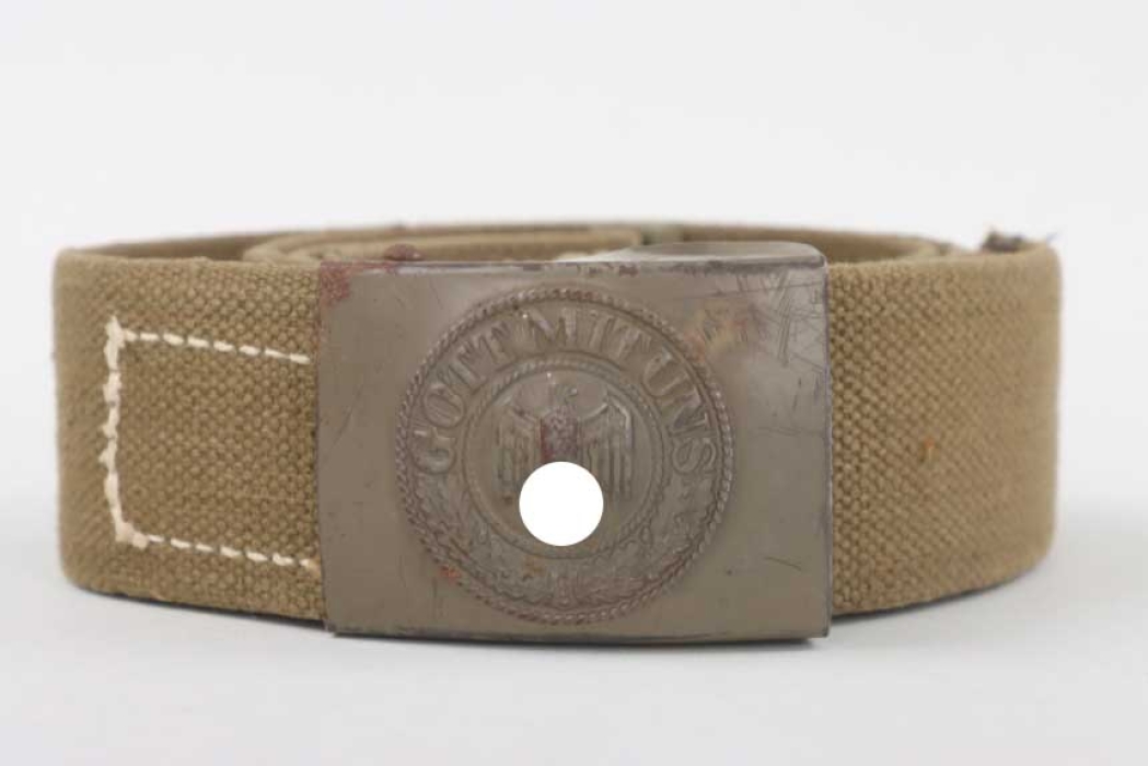 Heer EM/NCO tropical field buckle with webbing belt - BSW