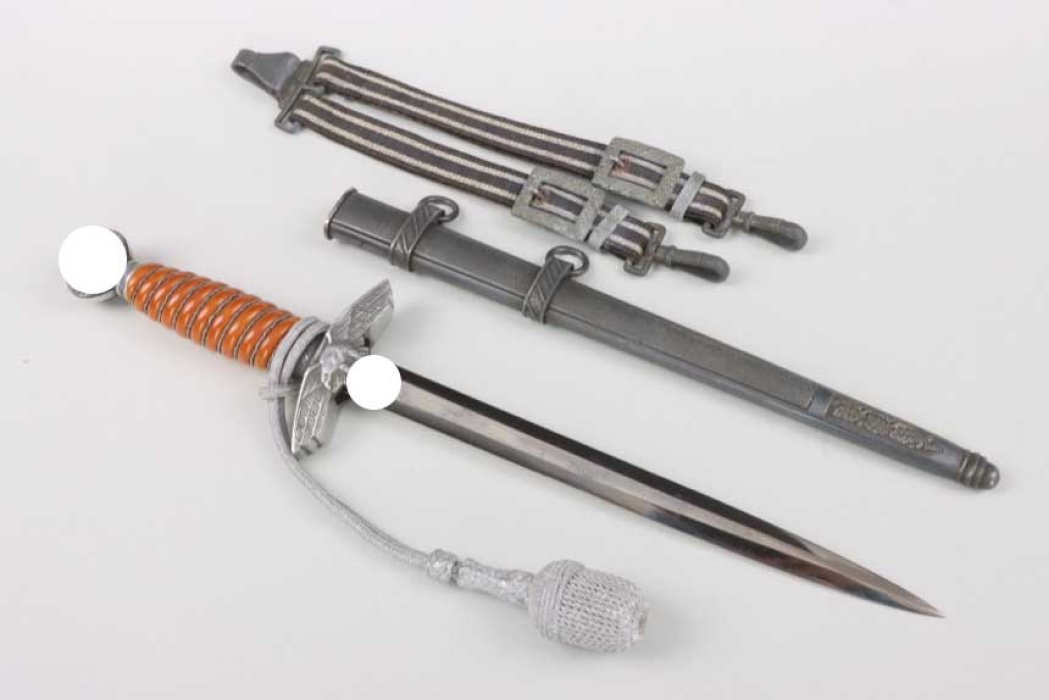 M37 Luftwaffe officer's dagger with hangers and portepee - Weyersberg