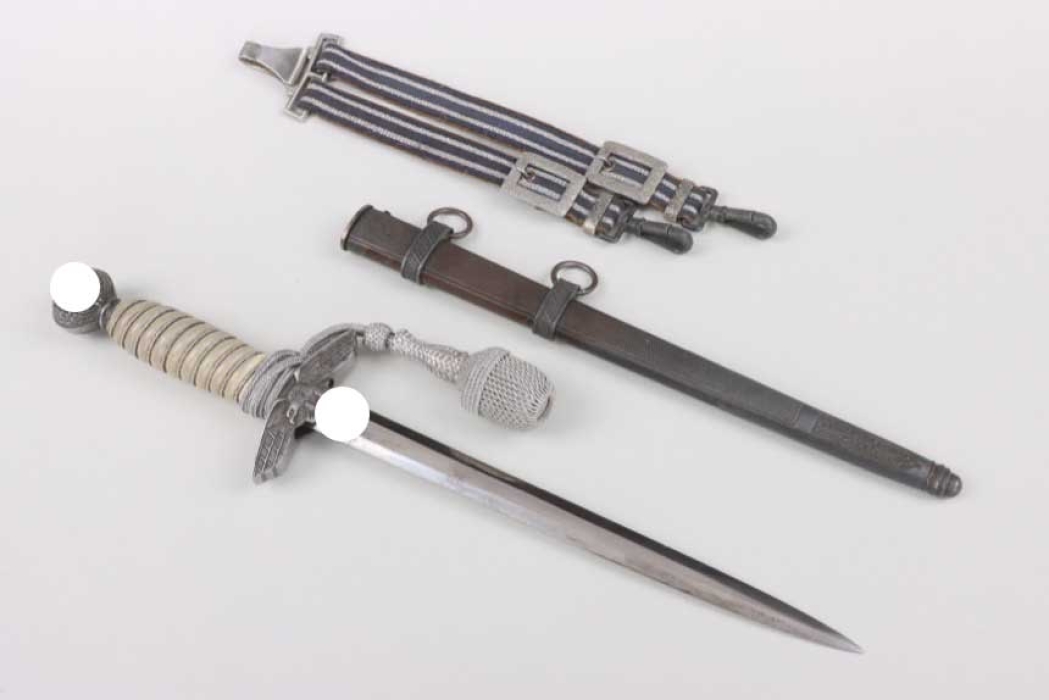 M37 Luftwaffe officer's dagger with hangers and portepee - WKC