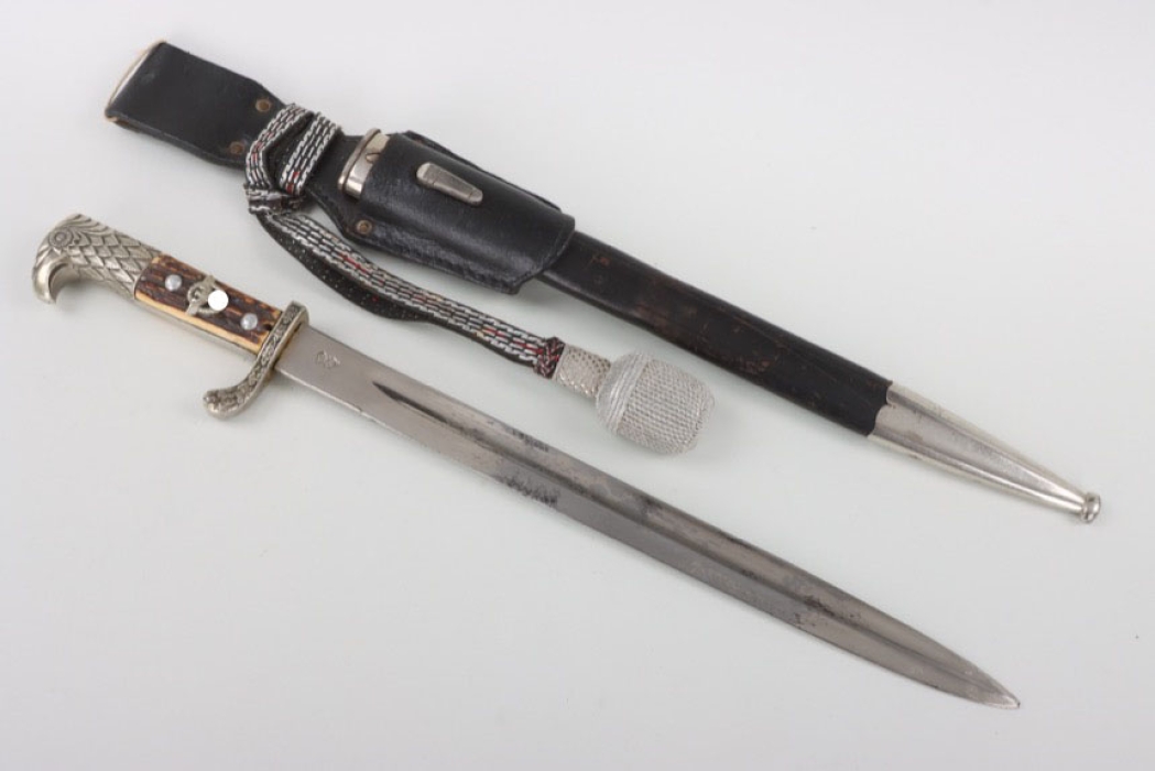 Police bayonet with frog and portepee - WKC