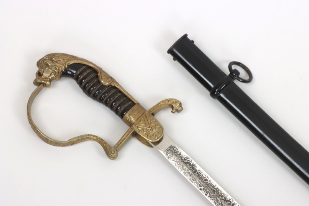 Heer etched "Kavallerie Regt.No.18" officer's sabre - Eickhorn