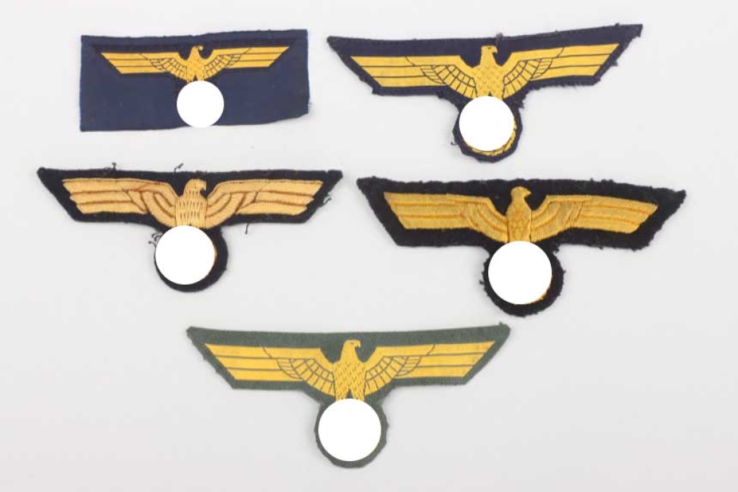 Kriegsmarine eagle insignia lot