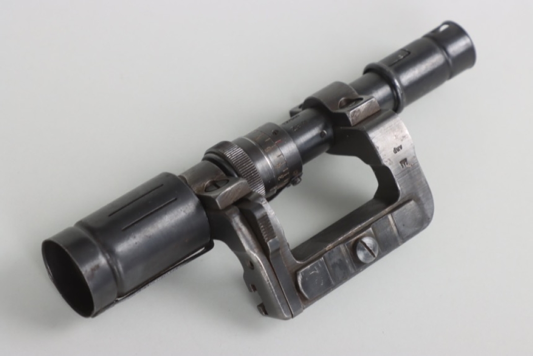 Wehrmacht ZF41 sniper's scope for K98 with sun/rain shields - Busch, Rathenow