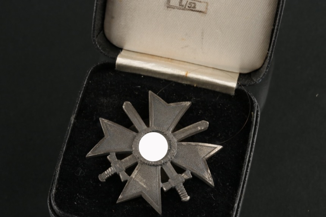 Screw-Back Vaulted War Merit Cross 1st Class with Swords in Case