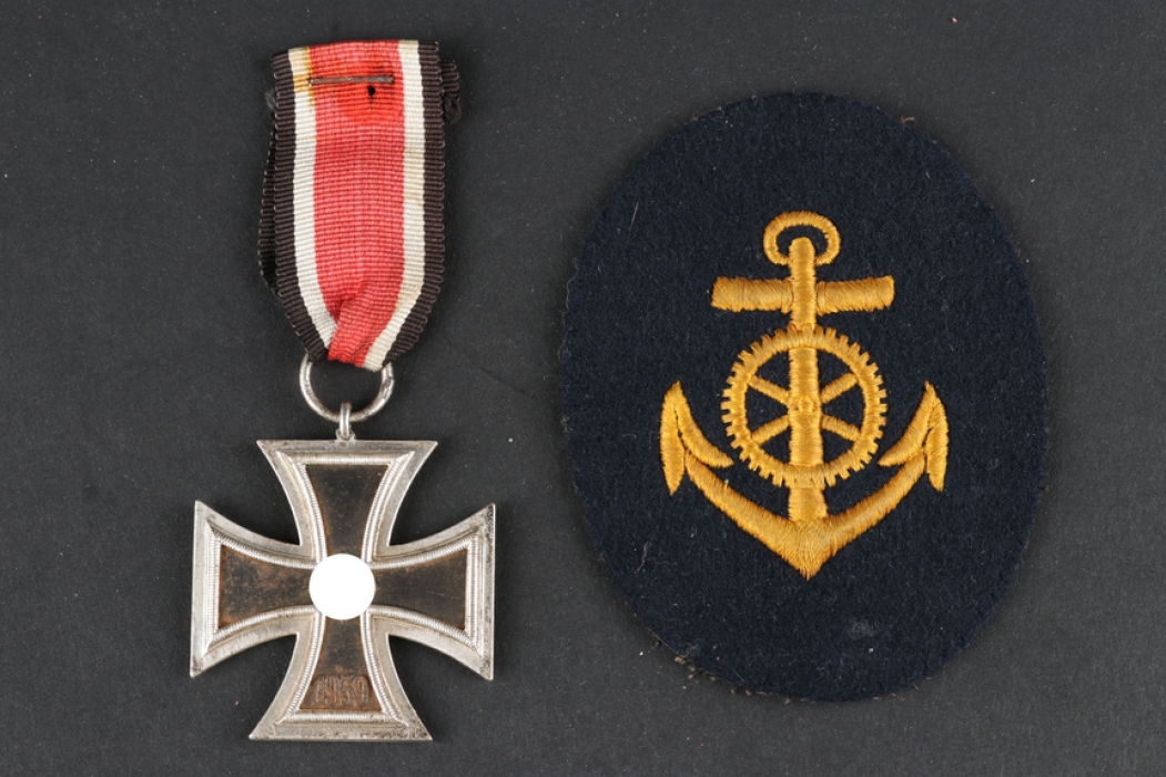 1939 Iron Cross 2nd Class - 100 and Kriegsmarine Patch